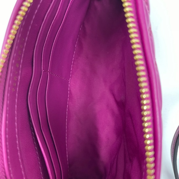 NEW Tory Burch Fleming Chain Fuchsia Quilted Crossbody - Picture 4 of 8